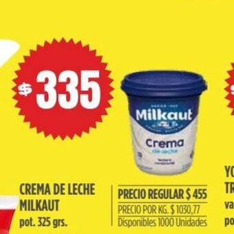 Supermercados Vea Crema de Leche Milkaut oferta