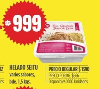 Supermercados Vea Helado Seitu oferta