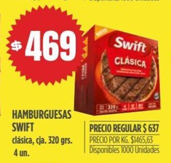 Supermercados Vea Hamburguesas Swift oferta