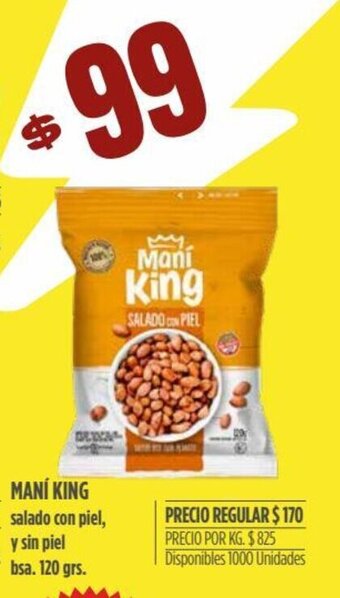 Supermercados Vea Maní King oferta