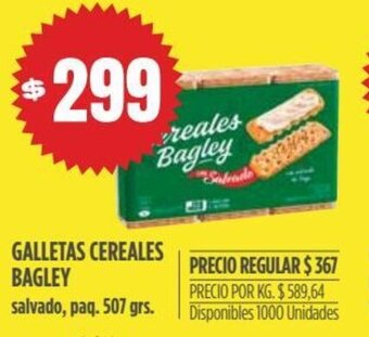 Supermercados Vea Galletas Cereales Bagley oferta