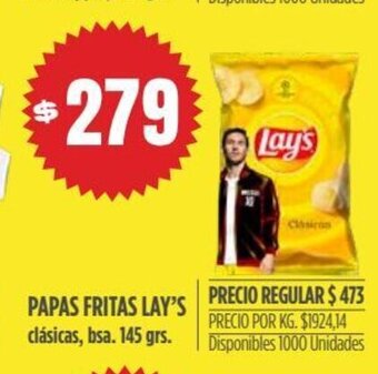 Supermercados Vea Papas Fritas Lay's oferta