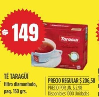 Supermercados Vea Té Taragüi oferta