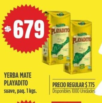 Supermercados Vea Yerba Mate Playadito oferta