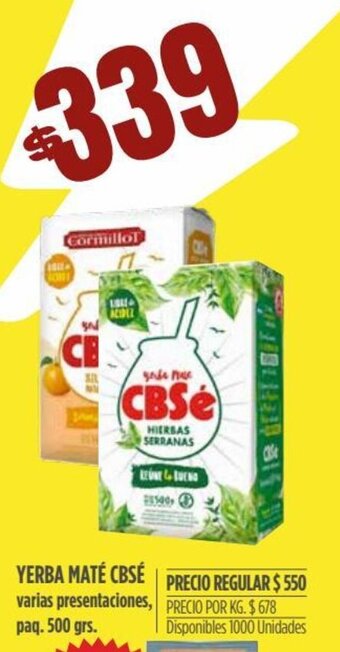 Supermercados Vea Yerba Maté CBSÉ oferta