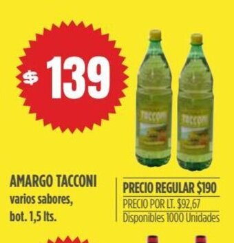 Supermercados Vea Amargo Tacconi oferta