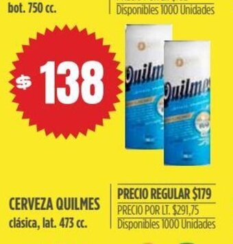 Supermercados Vea Cerveza Quilmes oferta