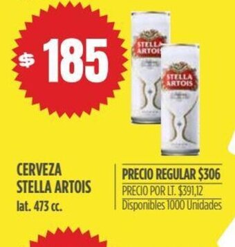 Supermercados Vea Cerveza Stella Artois oferta