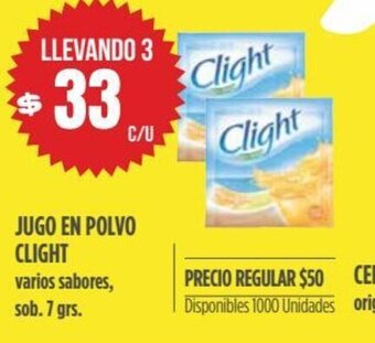Supermercados Vea Jugo En Polvo Clight oferta