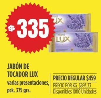 Supermercados Vea Jabón de Tocador Lux oferta