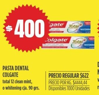 Supermercados Vea Pasta Dental Colgate oferta