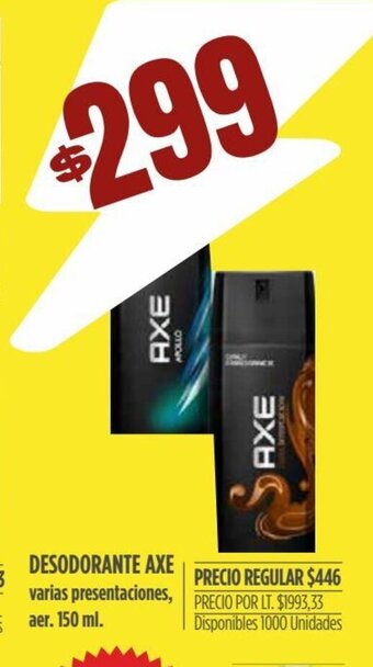 Supermercados Vea Desodorante Axe oferta