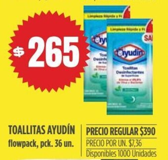 Supermercados Vea Toallitas Ayudín oferta