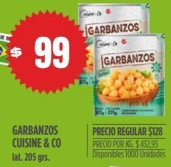 Supermercados Vea Garbanzos Cuisine & Co oferta