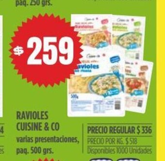 Supermercados Vea Ravioles Cuisine & Co oferta