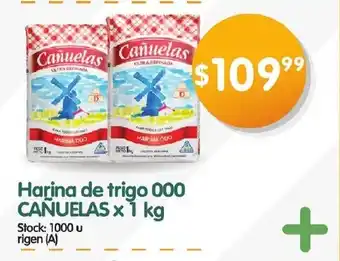 Supermercados Buenos Días Harina de Trigo 000 Cañuelas x 1 kg oferta