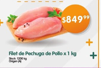 Supermercados Buenos Días Filet de Pechuga De Pollo x 1 kg oferta