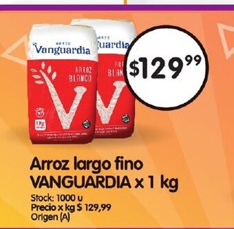 Supermercados Buenos Días Arroz Largo Fino Vanguardia x 1kg oferta