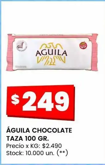 Changomas Águila chocolate taza 100 gr. oferta