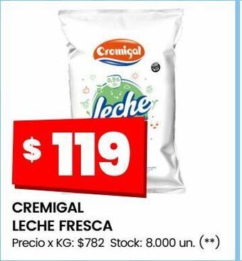 Changomas Cremigal leche fresca oferta