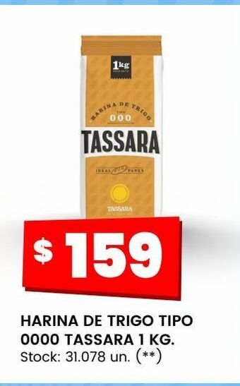 Changomas Harina de trigo tipo 0000 tassara 1 kg. oferta