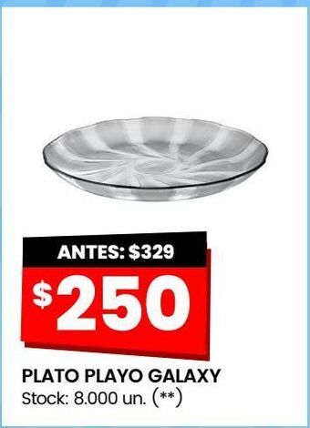 Changomas Plato playo galaxy oferta