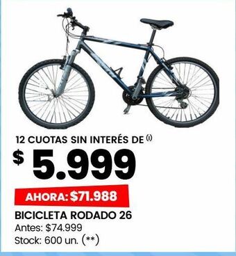 Changomas Bicicleta rodado 26 oferta