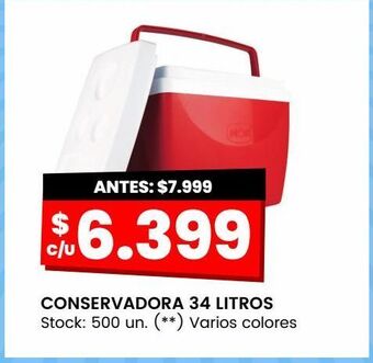 Changomas Conservadora 34 litros oferta