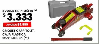 Changomas Criquet carrito 2t. caja plástica oferta