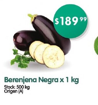 Supermercados Buenos Días Berenjena Negra x 1 kg oferta