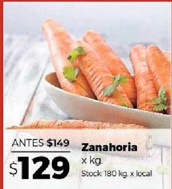 Disco Zanahoria x kg oferta