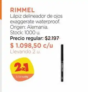 Farmacity Lapiz delineador rimmel oferta