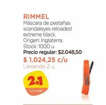 Farmacity Máscara de pestañas scandaleyes reloaded extreme black. oferta