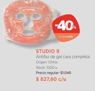 Farmacity Studio 9	antifaz de gel cara completa. oferta