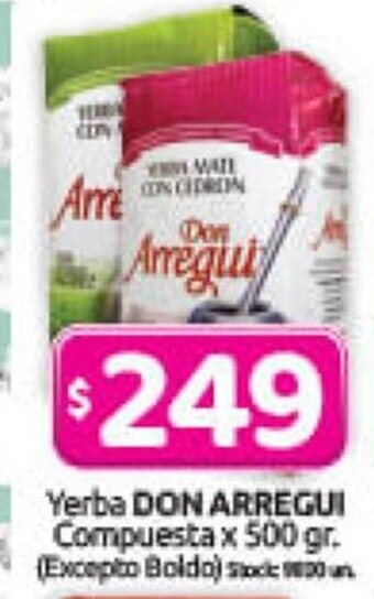 Cordiez Yerba Don Arregui oferta