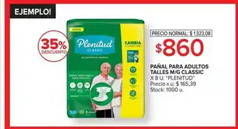 Carrefour Market Pañal para adultos talles m-g classic plenitud 35% descuento oferta
