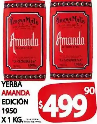 Supermercados Mariano Max Yerba amanda edición 1950 oferta
