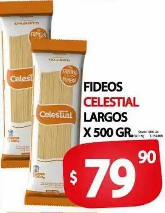Supermercados Mariano Max Fideos celestial largos x 500 gr oferta