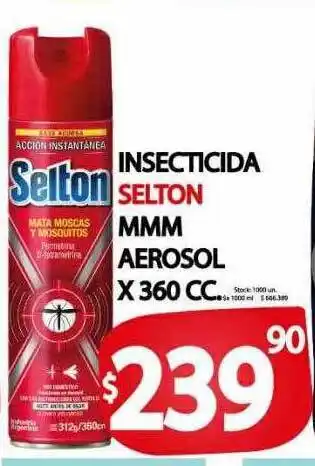 Supermercados Mariano Max Insecticida selton mmm aerosol x 360 cc oferta