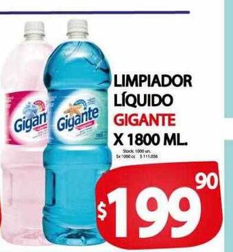 Supermercados Mariano Max Limpiador líquido gigante oferta