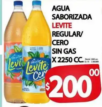 Supermercados Mariano Max Agua saborizada levite regular-cero sin gas x 2250 cc oferta