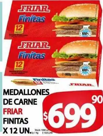 Supermercados Mariano Max Medallones de carne friar finitas x 12 oferta