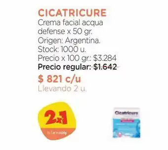 Farmacity Crema facial cicatricure oferta