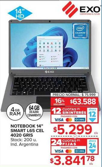 Carrefour Notebook 14 oferta