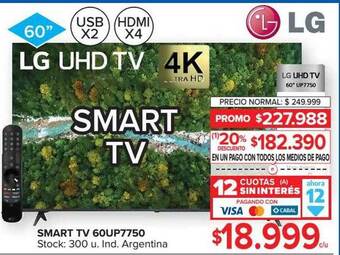 Carrefour Smart tv 60up7750 oferta