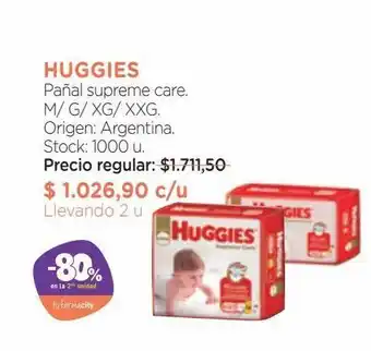 Farmacity Pañal supreme care huggies oferta