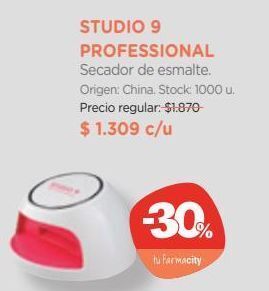 Farmacity Studio 9 professional secador de esmalte. oferta