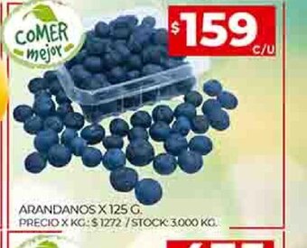 Supermercados DIA Arandanos x 125 G oferta