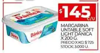 Margarina untable soft light danica x 200 g