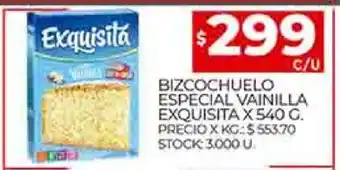 Supermercados DIA Bizcochuelo Especial Vainilla Exquisita x 540 G oferta